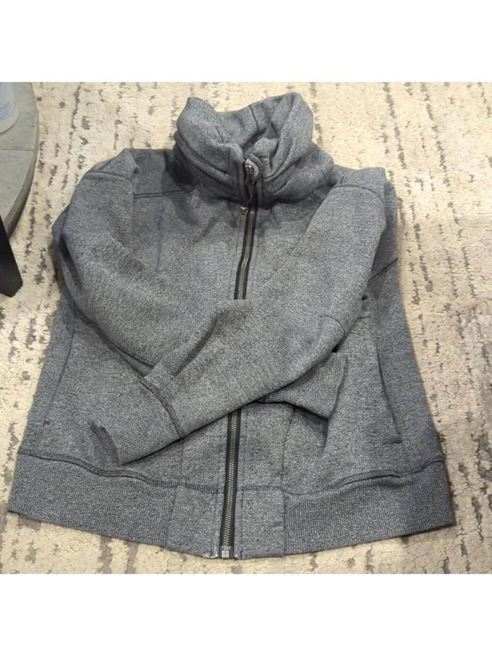 Lululemon Hug It Out Jacket Heathered Speckled Black